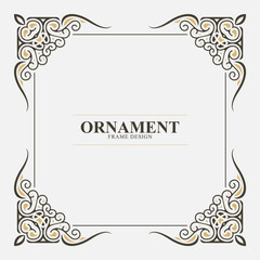 Elegant Ornament Frame Design template