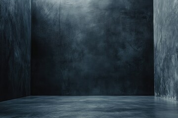 Dark, textured concrete interior corner