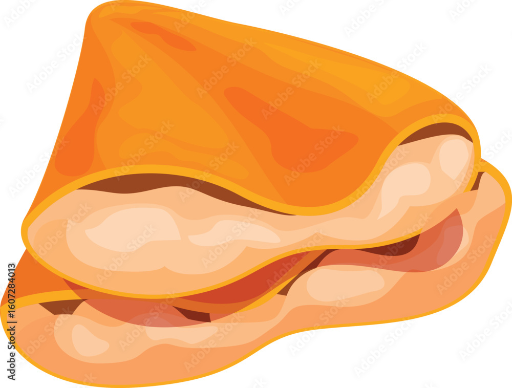 Poster two slices of cheddar cheese overlapping, creating a visually appealing arrangement