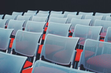 rows of chairs