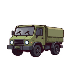 Simplified yet Refined Military Truck