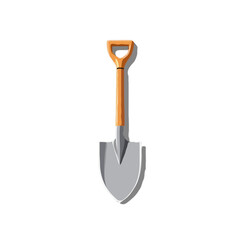 Detailed 3D Shovel with Shadow