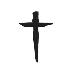 Christian god jesus cross hand drawn vector illustration.