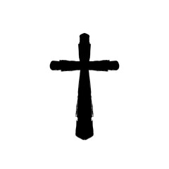 Christian god jesus cross hand drawn vector illustration.