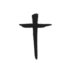 Christian god jesus cross hand drawn vector illustration.