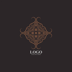 ornament art logo design template
