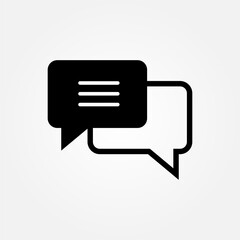 chat conversation icon symbol illustration vector eps10 logo template design