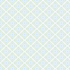 Decorative Geometric Repeat Pattern Design with Soft Pastel Color Scheme