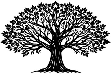 Obraz premium tree with roots vector