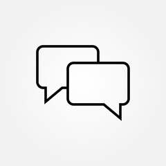 Naklejka premium chat conversation icon symbol illustration vector eps10 logo template design