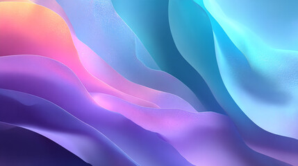Obraz premium Abstract waves flow in pastel shades. Modern design element for web, print, marketing, or presentation backdrop.