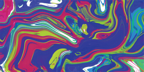 Abstract fluid art composition featuring swirling colors of blue green pink and white creating a dynamic artistic design
