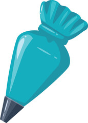 Reusable piping bag with frosting for decorating cakes, cupcakes, and other desserts