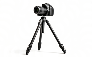 professional digital camera on a transparent background