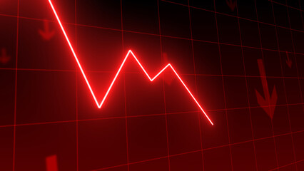 Stock Market Crash Economic Downturn stock exchange graph candlestick trend currency economy background
