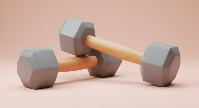 Stay fit with these stylish hexagon dumbbells