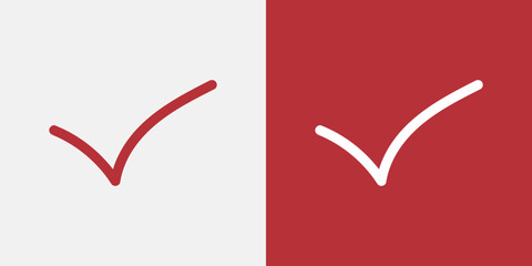 手書き風チェックマーク＆バツ印アイコンセット：タスク管理・アンケートなど	