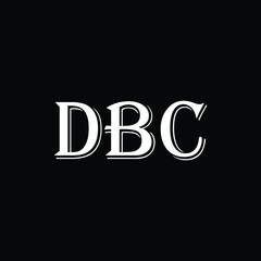 DBC abstract letter logo design. This logo is designed by three abstract letters