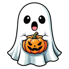 Spooky halloween night vector illustration with haunted house and moon