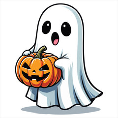 Spooky halloween night scene with haunted elements