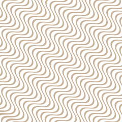 Abstract seamless brown colour vertical wave diagonal vector pattern with white background