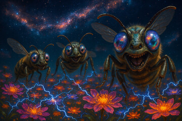 Landscapes of  The Interdimensional Bee Swarm