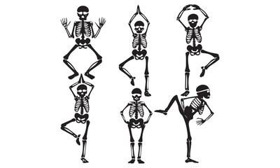 Skeleton Clipart Bundle – Human Anatomy, Smoking Skulls & Artistic Bone Illustrations