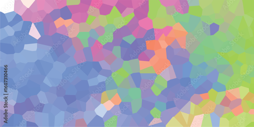 Poster abstract polygon background with pastel hues and geometric mosaic effect providing a textured colorf