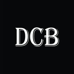 DCB abstract letter logo design. This logo is designed by three abstract letters
