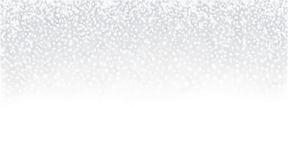 Snowflakes falling effect on transparent background