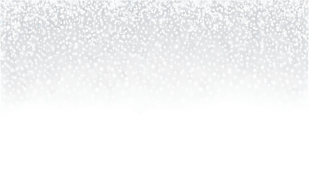 Snowflakes  falling effect on transparent background