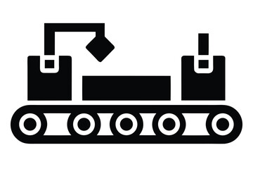 assembly line vector icon