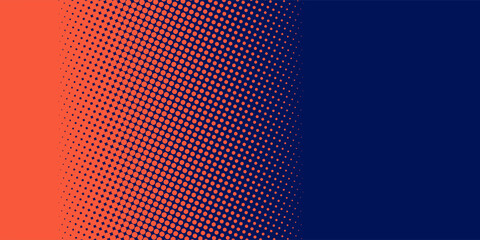 Dotted gradient vector illustration, white and black halftone background, horizontal seamless dotted lines, monochrome dots texture backdrop, retro effect. modern