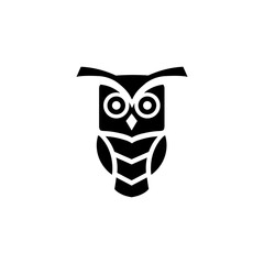 Owl Mono Line Logo Designs  Vector Illustration