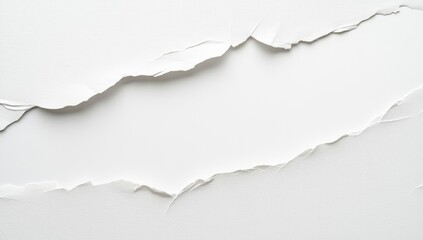 Ripped white paper, textured, with a clean, empty center