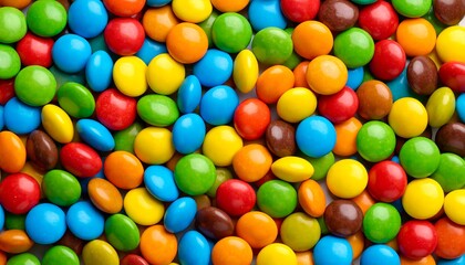 Colorful round candies close-up (1)