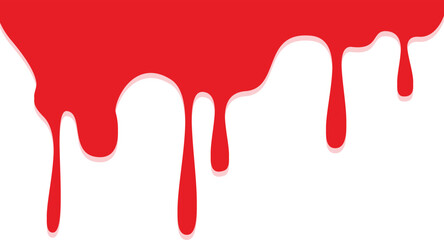 red paint dripping