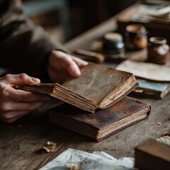 Hands flipping through pages of a book 4