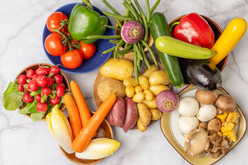 Assortiment de légumes du jardin