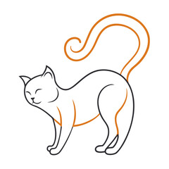 vector image of a cat