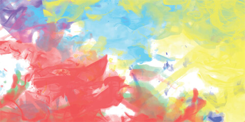 Vibrant watercolor abstract artwork with splattered paint and blended colors for creative designs