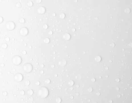 Arri&egrave;re-plan blanc gris avec des gouttes d'eau