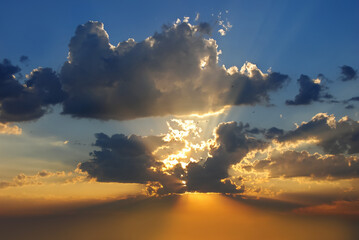 clouds in the sky
