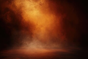 Fiery orange smoky backdrop