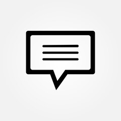 chat message icon symbol illustration vector eps10 logo template design