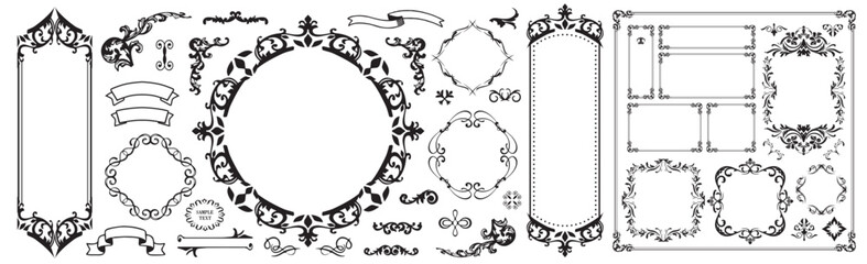 ゴージャスフレームデザインセット