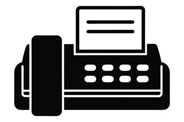 Obraz premium fax vector icon