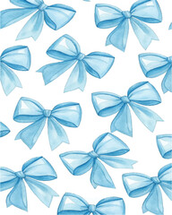 set of blue bow
