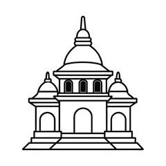temple coloring page