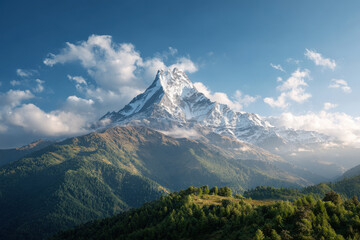 Fototapeta premium capture breathtaking beauty of worlds top mountains renowned for their stunning vistas and challenging climbs